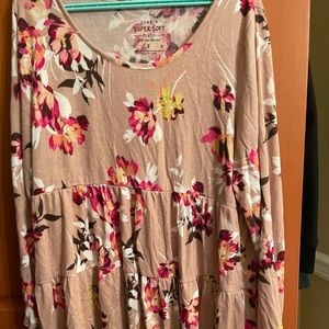 Torrid size 2 super soft babydoll high low